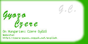 gyozo czere business card